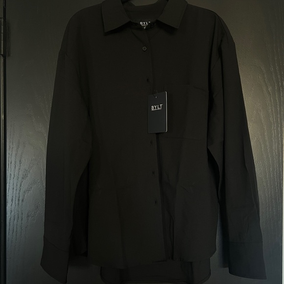 Women’s BYLT Relaxed Button Down Shirt - Picture 6 of 8